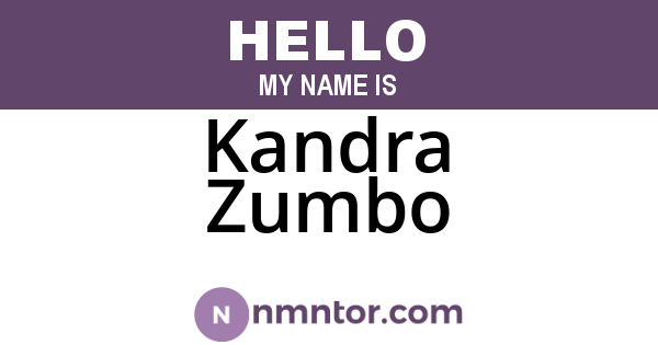 Kandra Zumbo