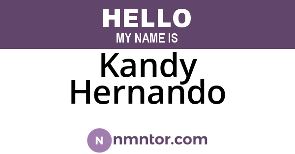 Kandy Hernando