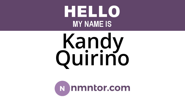 Kandy Quirino