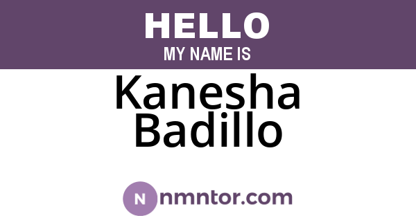 Kanesha Badillo