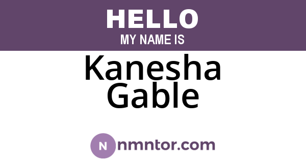 Kanesha Gable