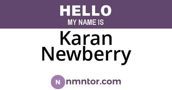 Karan Newberry