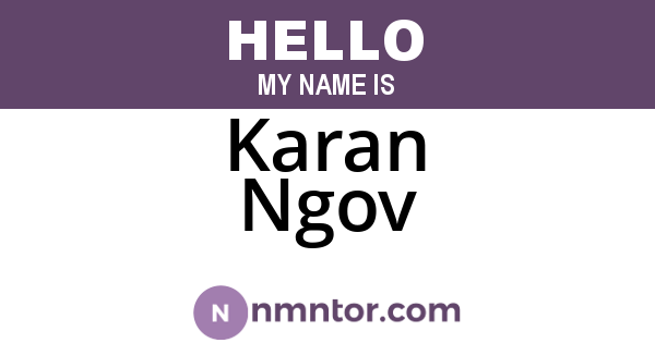 Karan Ngov