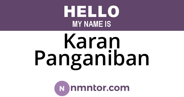 Karan Panganiban