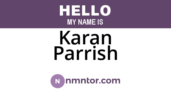 Karan Parrish