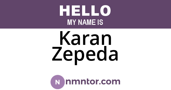 Karan Zepeda