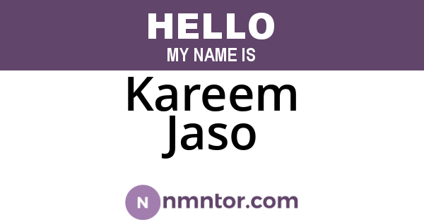 Kareem Jaso
