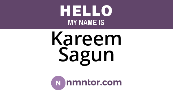 Kareem Sagun