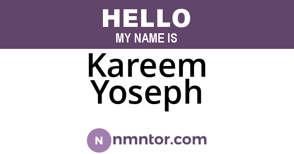 Kareem Yoseph