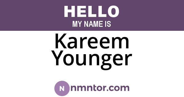 Kareem Younger