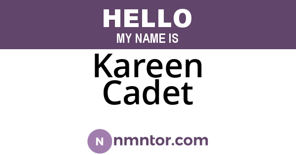Kareen Cadet