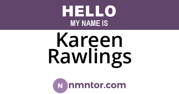 Kareen Rawlings