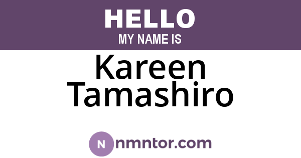 Kareen Tamashiro