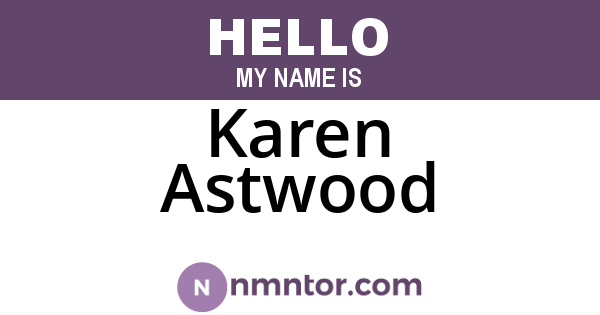 Karen Astwood