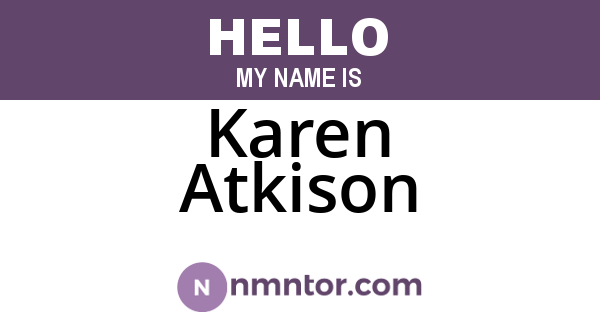 Karen Atkison