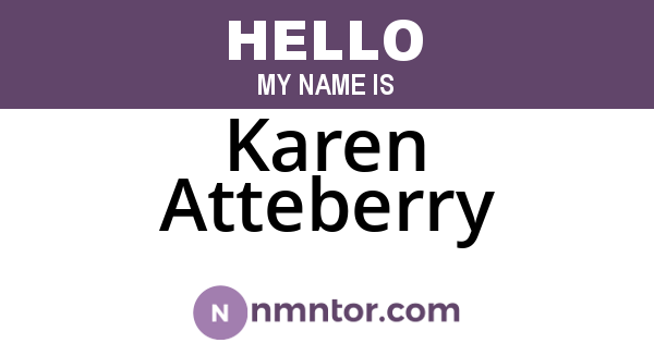 Karen Atteberry
