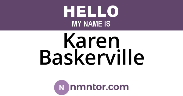 Karen Baskerville