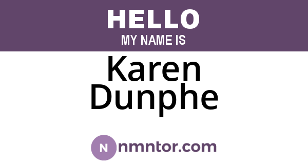 Karen Dunphe