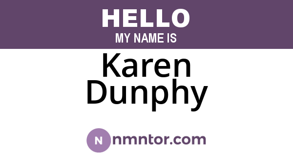 Karen Dunphy