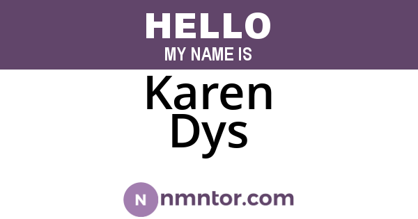 Karen Dys