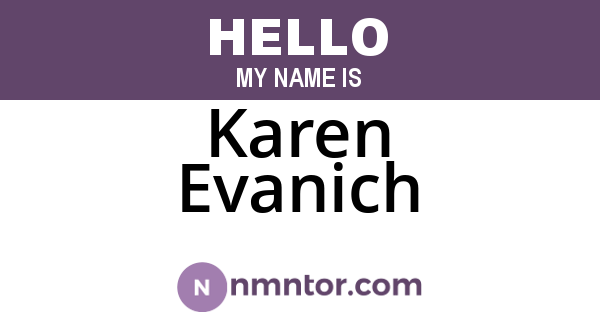 Karen Evanich