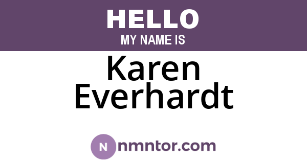 Karen Everhardt