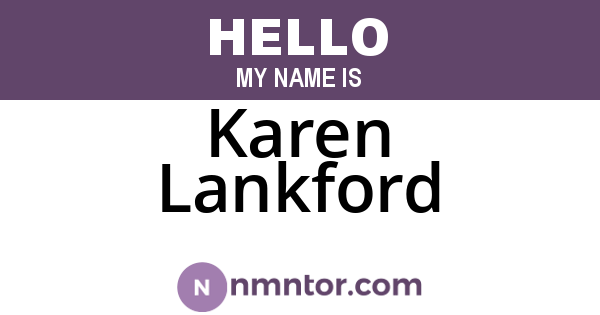 Karen Lankford