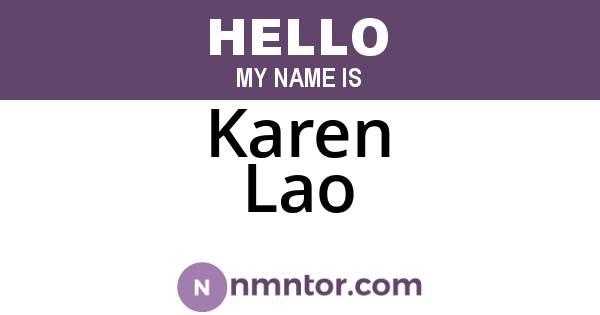 Karen Lao