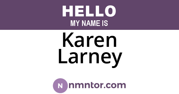 Karen Larney
