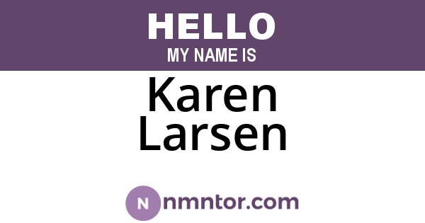 Karen Larsen