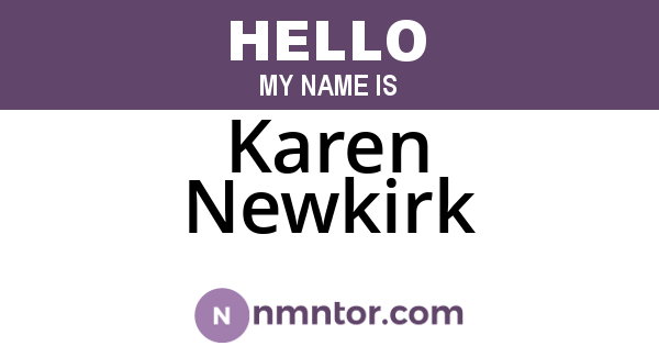 Karen Newkirk