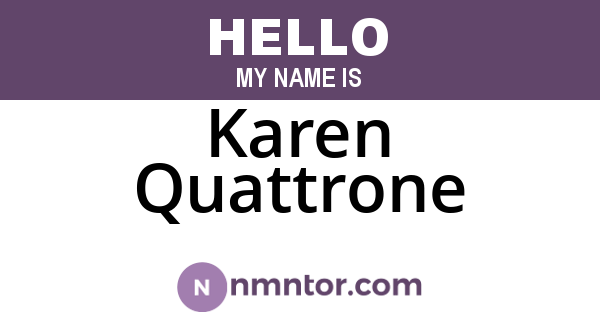 Karen Quattrone