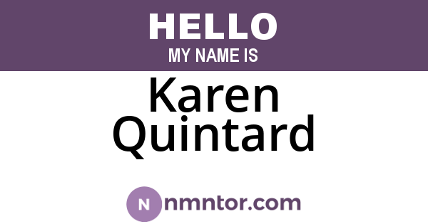 Karen Quintard