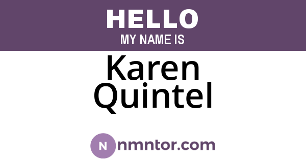 Karen Quintel