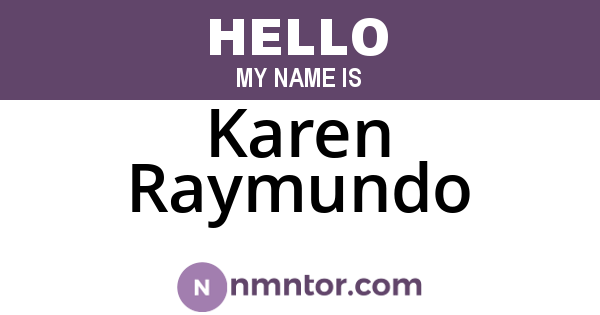 Karen Raymundo