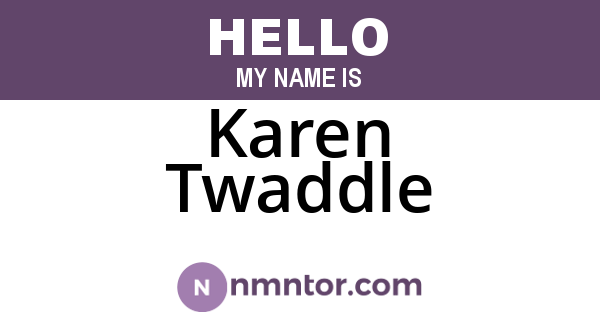 Karen Twaddle
