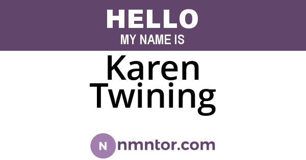 Karen Twining