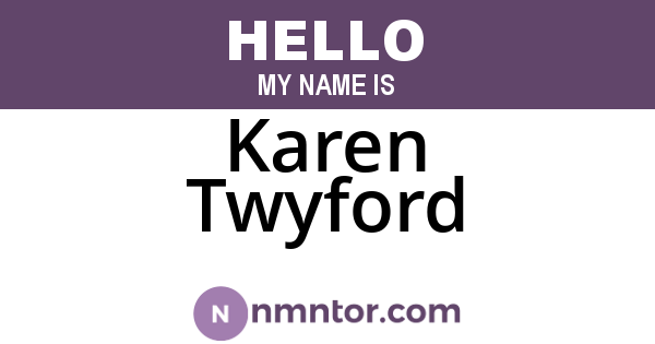 Karen Twyford