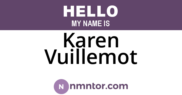 Karen Vuillemot