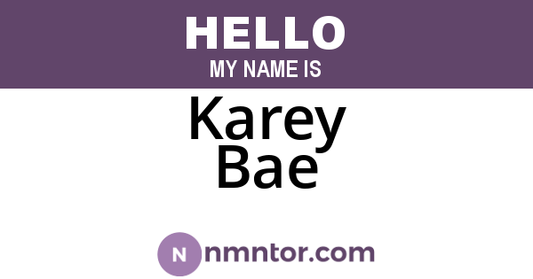 Karey Bae