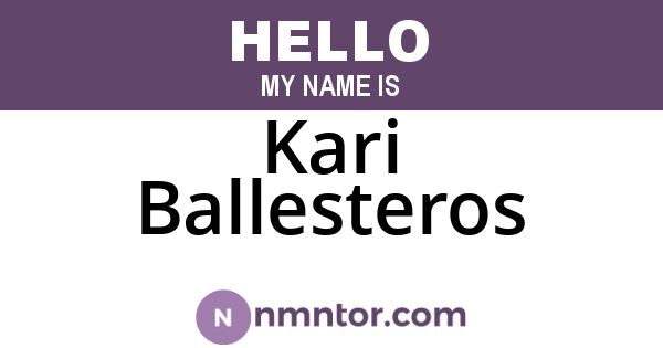 Kari Ballesteros
