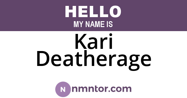 Kari Deatherage