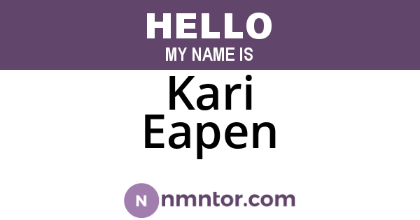 Kari Eapen