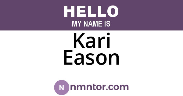 Kari Eason