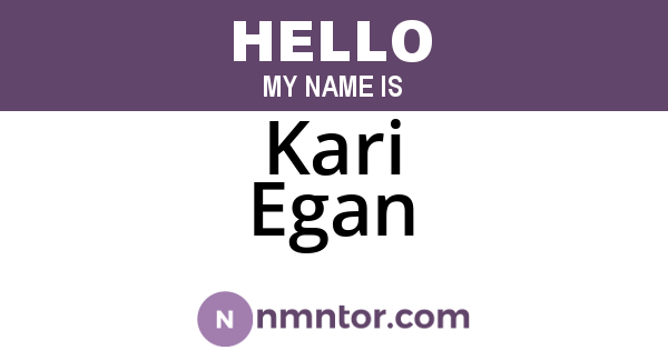 Kari Egan