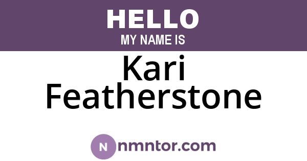 Kari Featherstone