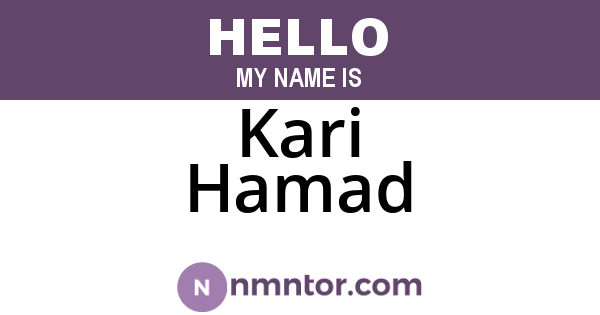 Kari Hamad