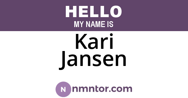 Kari Jansen