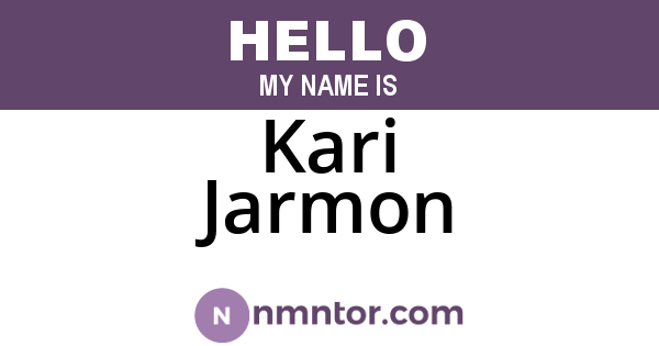 Kari Jarmon