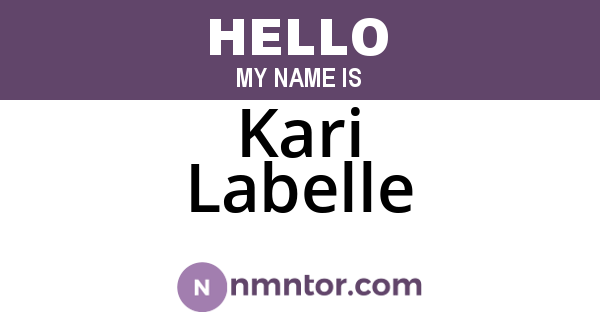 Kari Labelle